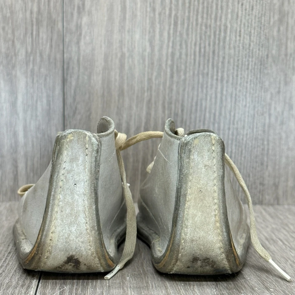 De Colección Botas Jumping Jacks Juveniles Talla 2 Mocasín Parte Superior Alta Cuero Blanco Foto 4 de 4