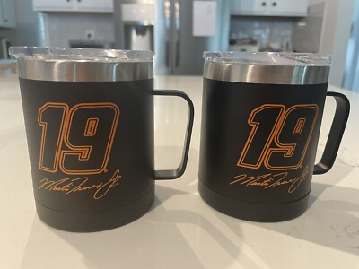 Martin Truex Jr. Metal Coffee Cup - set of 2 - #19 NASCAR