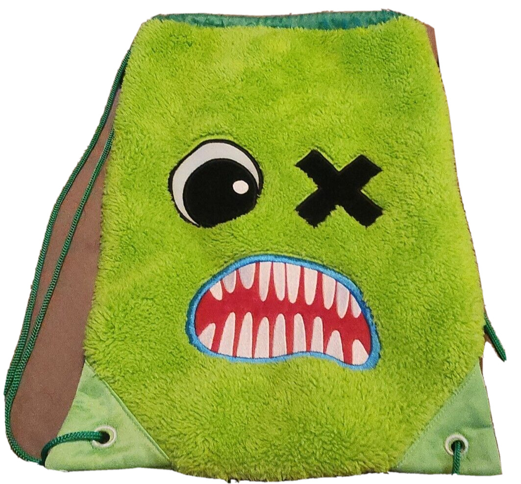 Mochila Uglydolls Verde Difusa Bolso con Cordón Bolso para Libros de Felpa Feo Bordado