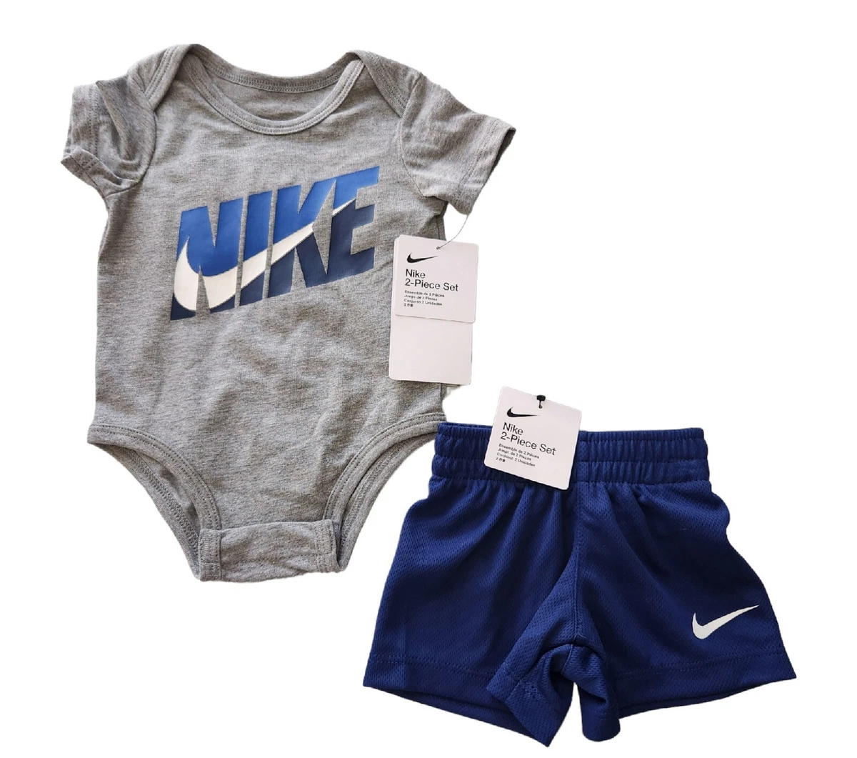 2 Piece Nike Outfit Baby Boys Size 3 Months Bodysuit Shorts