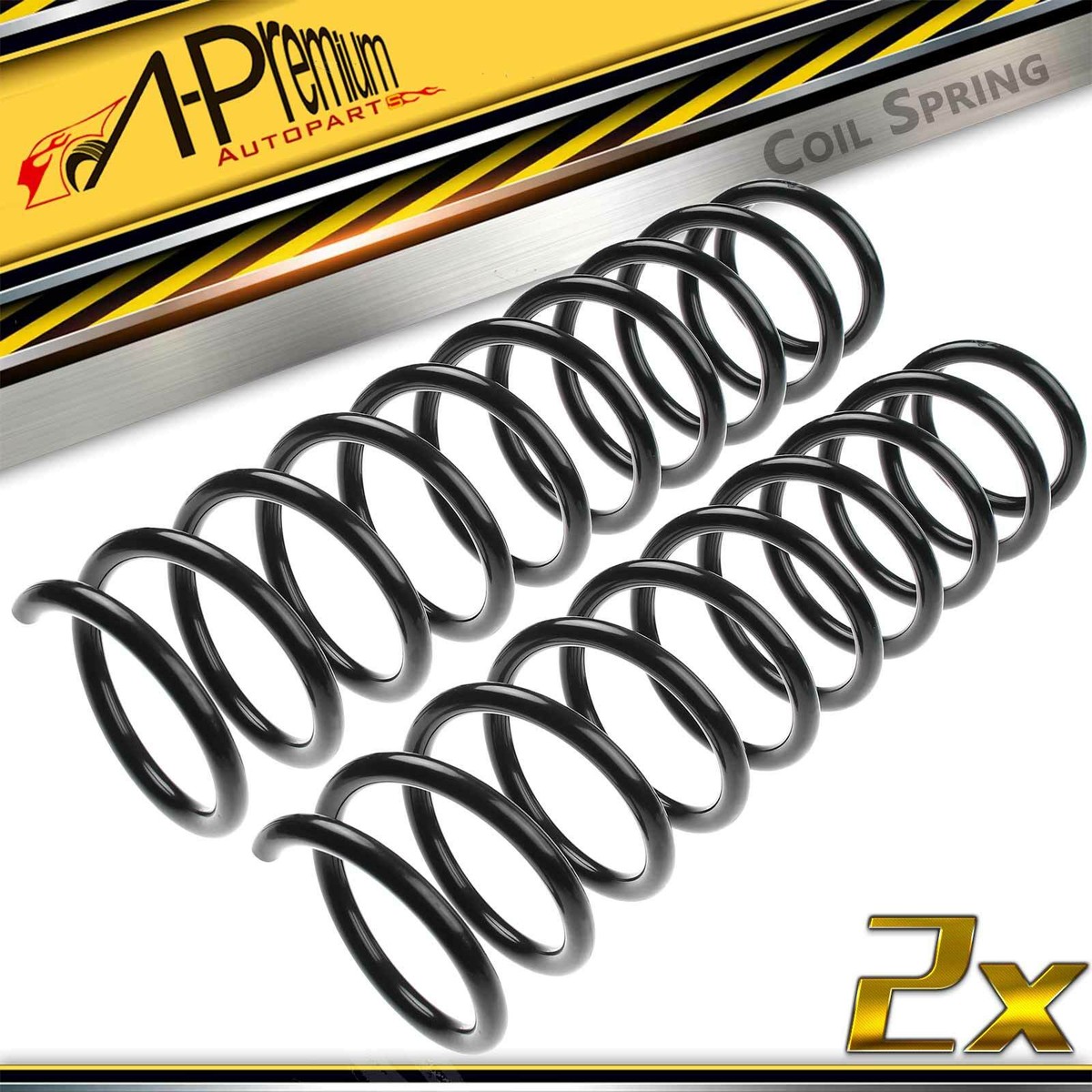 A-Premium 2Pcs Suspension Coil Springs Rear for Volvo V40
