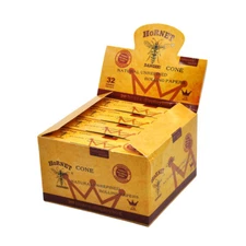 640X AUTHENTIC HORNET 1 1/4 Pre-Rolled Natural Rolling Paper Filter Tip Cones