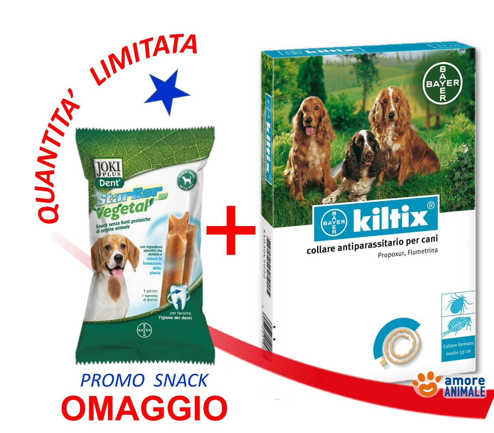Bayer KILTIX (+PS) Collare Antiparassitario CANE di Taglia Media (53 cm) OFFERTA