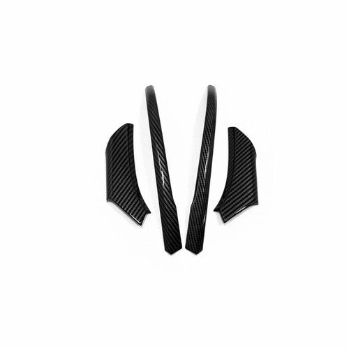 Carbon Fiber Pattern Rearview Mirror Strip Cover Trim For Toyota RAV4 2019-2022 - Imagen 4 de 5