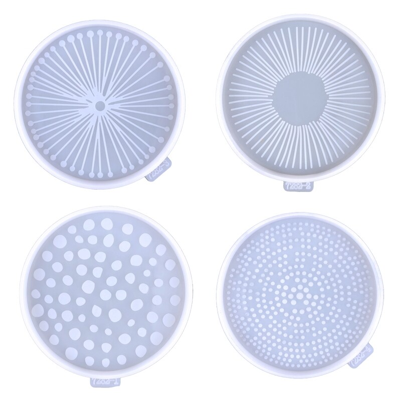 Leopard Print Mold for DIY Making Resin Geode Coasters Cups Mats