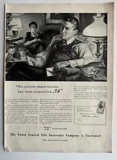 1942 Union Central Life Insurance, Delsey Toilet Paper,Kleenex Vintage Print Ads