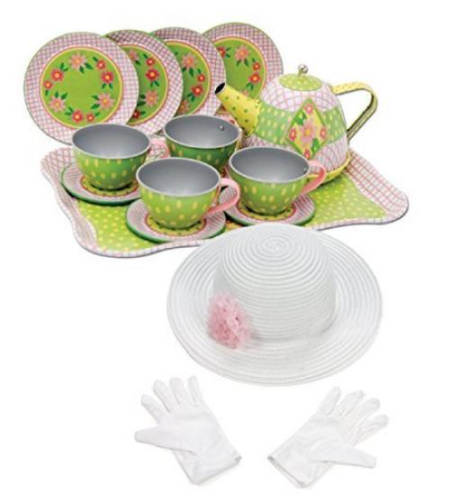 mermaid tin tea set