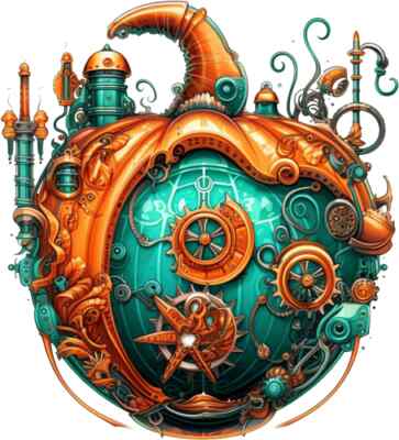 Steampunk Kürbis bunte Schlafzimmer Wand Vinyl Aufkleber Abziehbilder j513