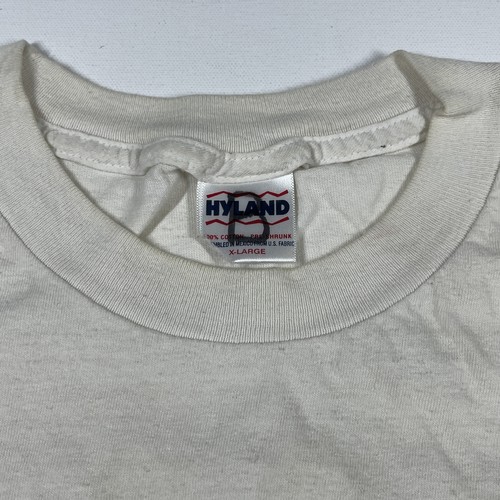 Vintage Hyland Herren T-Shirt Größe XL God Bless America September 11 USA Flagge - Bild 8 von 10