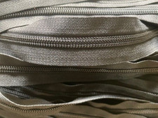 Strong Black Nylon/Spiral/ Size#5 Zip with YKK Sliders Sold by Meter in Length