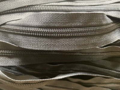Starker schwarzer Nylon/Spirale/Größe #5 Reißverschluss mit YKK Schiebereglern Meterware in Länge