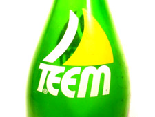 Botella de refresco vintage ACL: verde / tardío TEEM de PEPSI-COLA - 32 oz