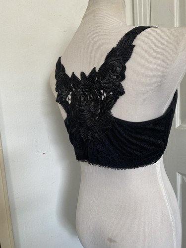 Unbranded Black Lace Slightly Padded Bra Size 38 - Picture 4 of 8