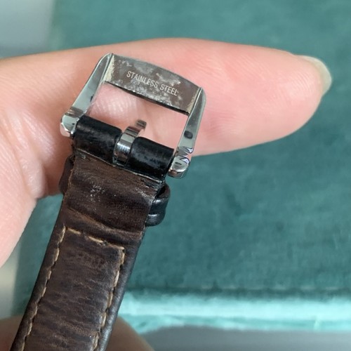 UNIQUE Women's Watch ESQ Swiss "Tank" E5371 Sapphire Crystal Blue Cabochon Crown - Picture 18 of 24