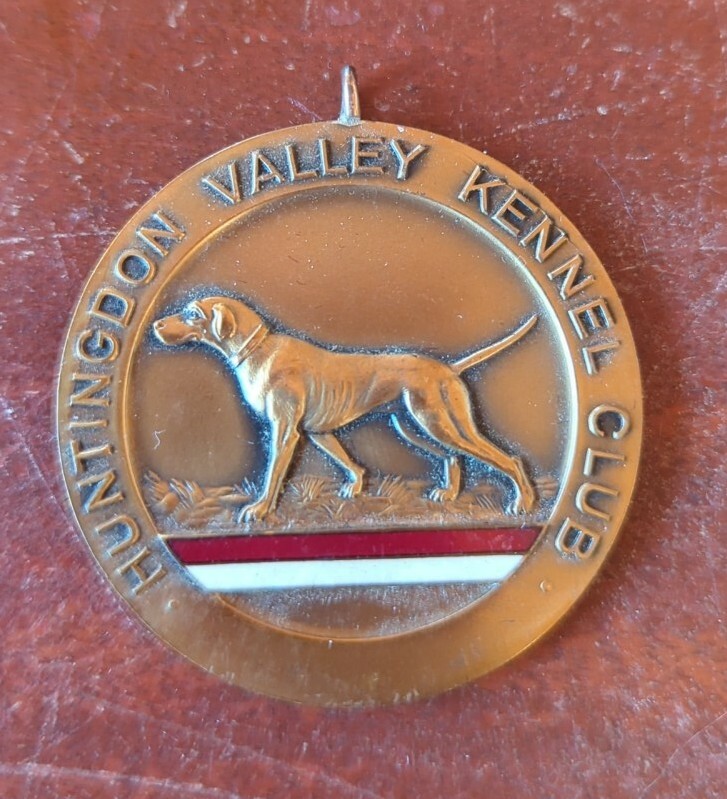 Vintage Huntingdon Valley Kennel Club Trophy Medal Badge Paperweight eBay