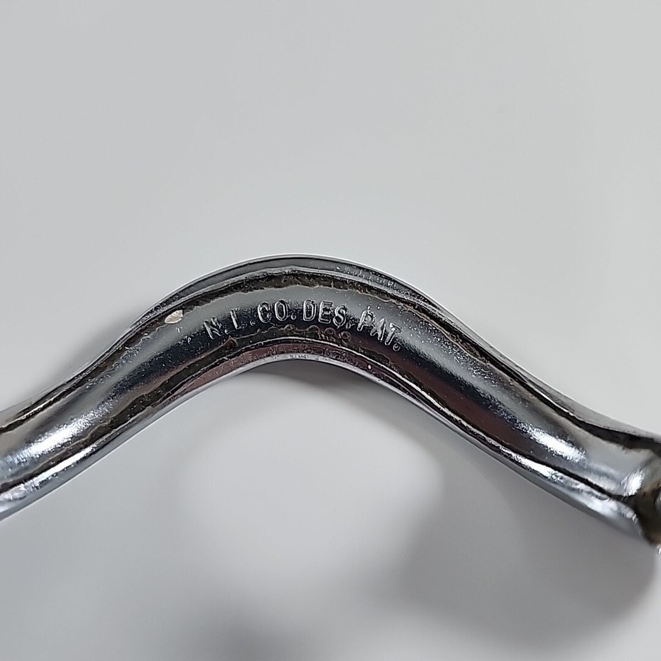 Boomerang Pull Handle Midcentury Chrome Original Youngstown Kitchen