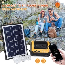 Portable Power Station with Solar Panel Outdoor Generator Power Supply for Home