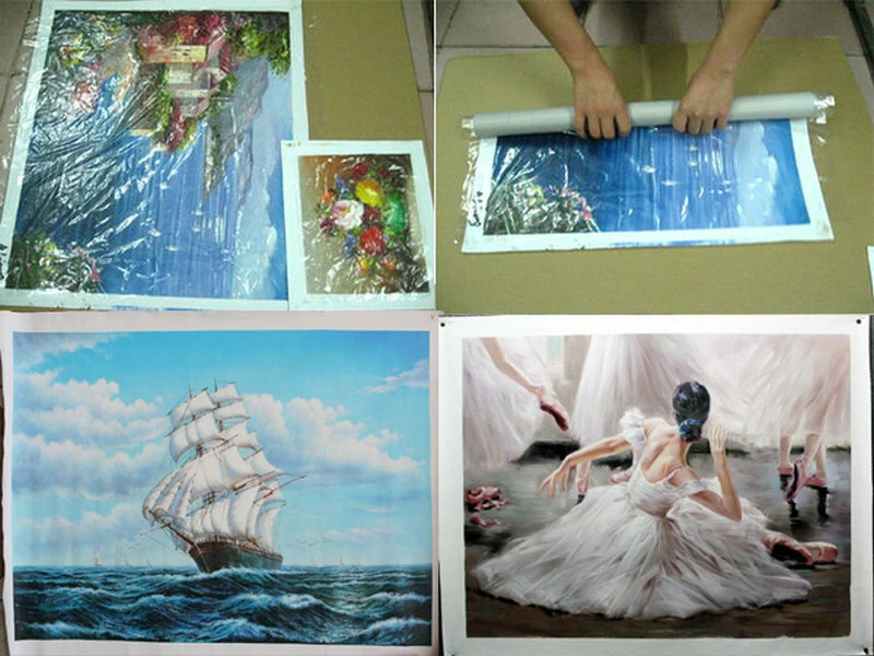 Abstract Untitled Hand painted Pablo Picasso Oil Painting Repro Canvas Wall Art - Image 4 of 4