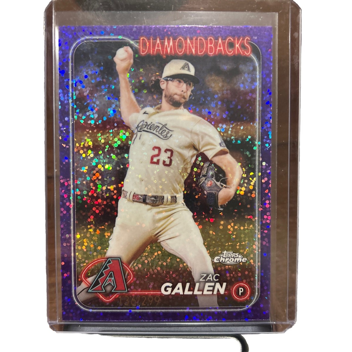 2024 TOPPS CHROME PURPLE SPECKLE REFRACTOR #147 NUMBERED 136