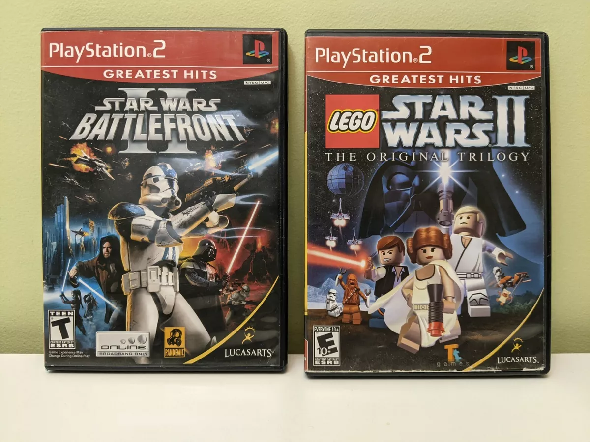 Star Wars Battlefront 2, & Lego Star Wars 2 Original Trilogy PS2 Bundle  TESTED!