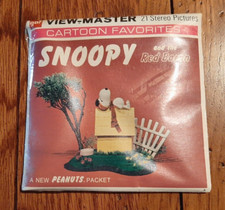 Gaf COLOR B544 Peanuts Snoopy the Red Baron Cartoon view-master- BRAND NEW