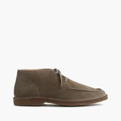 J Crew Suede MacAlister boot with moccasin toe 10396 Anchor Grey