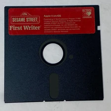 Sesame Street First Writer Apple II e/c/GS Game 5.25 Floppy *BUY 2 GET 1 FREE*