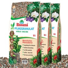 Blusana Mineralisches Pflanzsubstrat Mix Lava Zeolith Ton Pflanzen Granulat 30 l