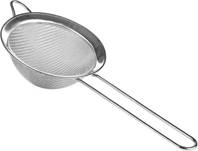 Edelstahl Küchensieb 7 cm feinmaschig für Obst, Gemüse, Mehl, Reis