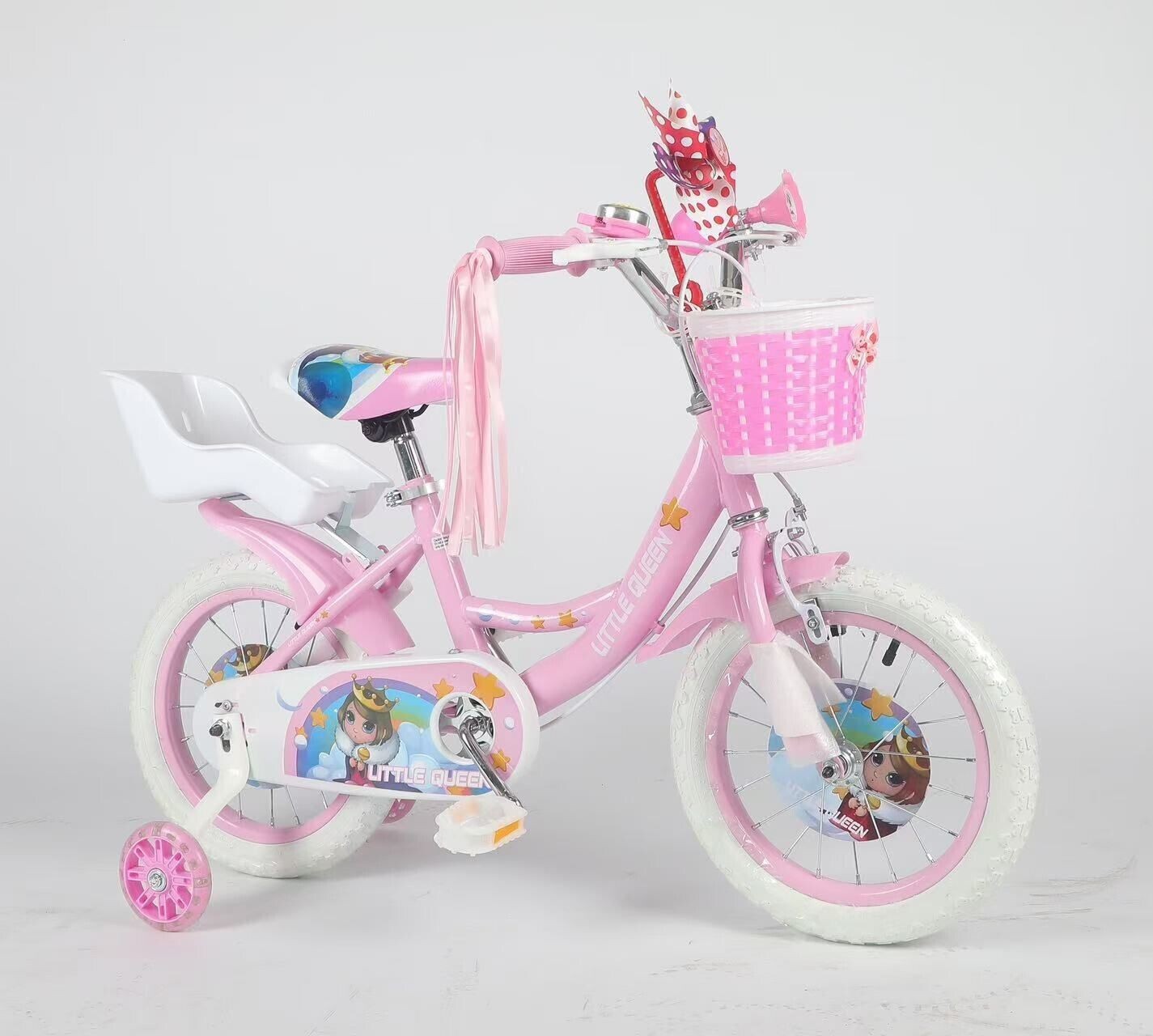 Little Queen Girls Sport Bike 14 in Pink w/ Training Wheels New