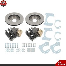 Rear Disc Brake Kit W E-brake Caliper For Ford 9 Inch Rearend Bolt-on 91031921