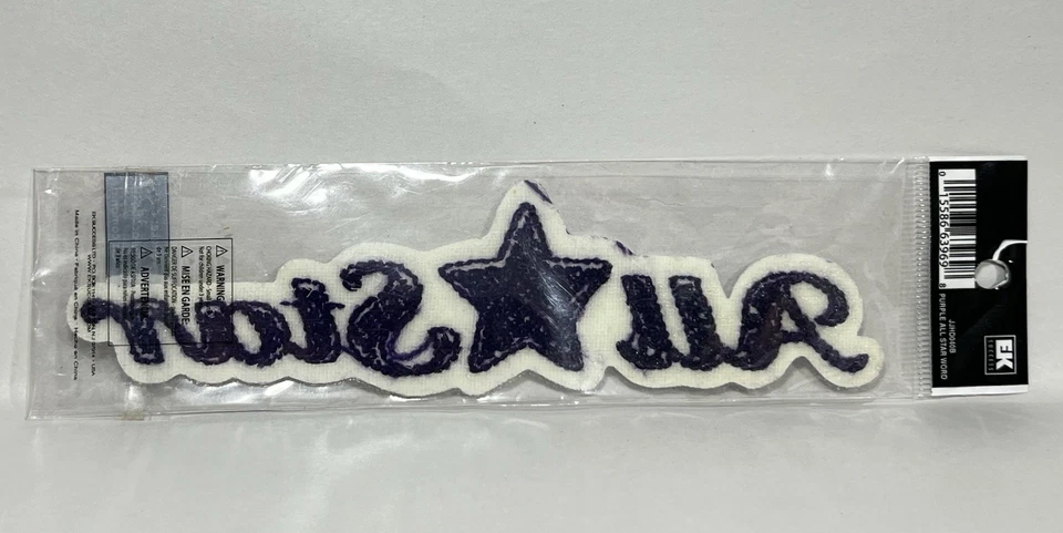 Sticko Pep Rally Pegatina Bordada Artesanía Álbum de Recortes Púrpura Todas las Estrellas Foto 3 de 4