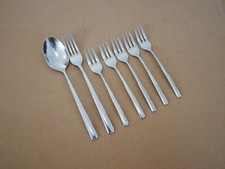 VILLEROY & BOCH  PIEMONT 5x Kuchengabel + Gabel / Löffel - Edelstahl 18/10