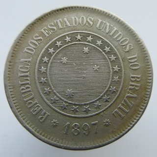 Nr 6088 Brazil Republic of the United States 100 Reis 1897 KM# 492 geraltttt83