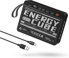 70000mAh Power Bank for Camping, 22.5W Max PD 3.0 Fast Charging External Portabl