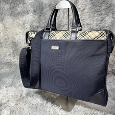 BURBERRY BLACK LABEL Briefcase Business Bag Nova Check Black