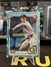 2020 Bowman Draft 1st Edition Sky Blue Foil #BD8 Dane Acker A's 1st Bowman