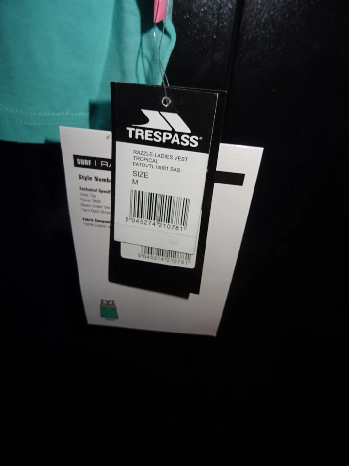 2 x Trespass Size 12-14 Ladies Racer Back 100% Cotton Tops - Image 3 of 4