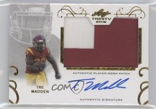 2016 Leaf Trinity Patch Auto Gold Tre Madden #PA-TM1 Patch Auto 0s3