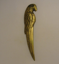 Vintage Brass parrot letter opener