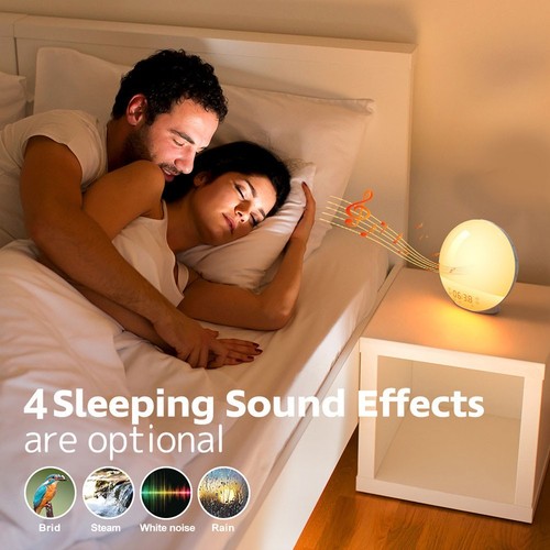 Gentle For Wake Up Light Alarm Clock with Dual Alarms and Colorful Night Lights - Picture 6 of 12