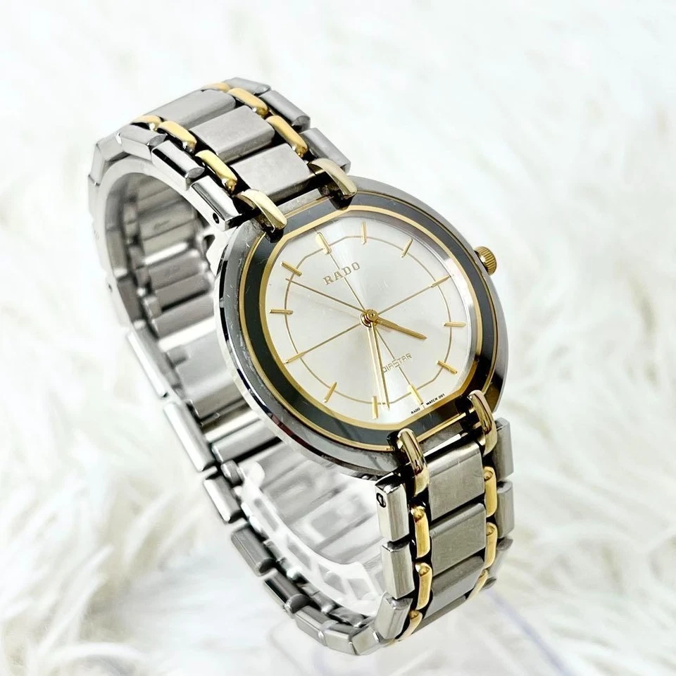 Rado DiaStar Unisex Watch Silver Gold Bi-Color Stainless Steel Quartz Movement - Image 2 of 4