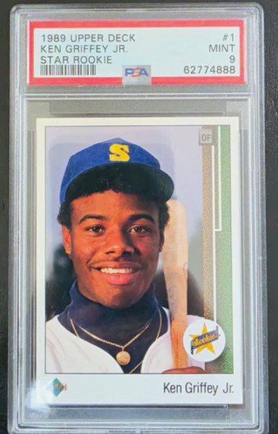 1989 Upper Deck Ken Griffey Jr. Star Rookie RC #1 PSA 9 MINT Seattle Mariners