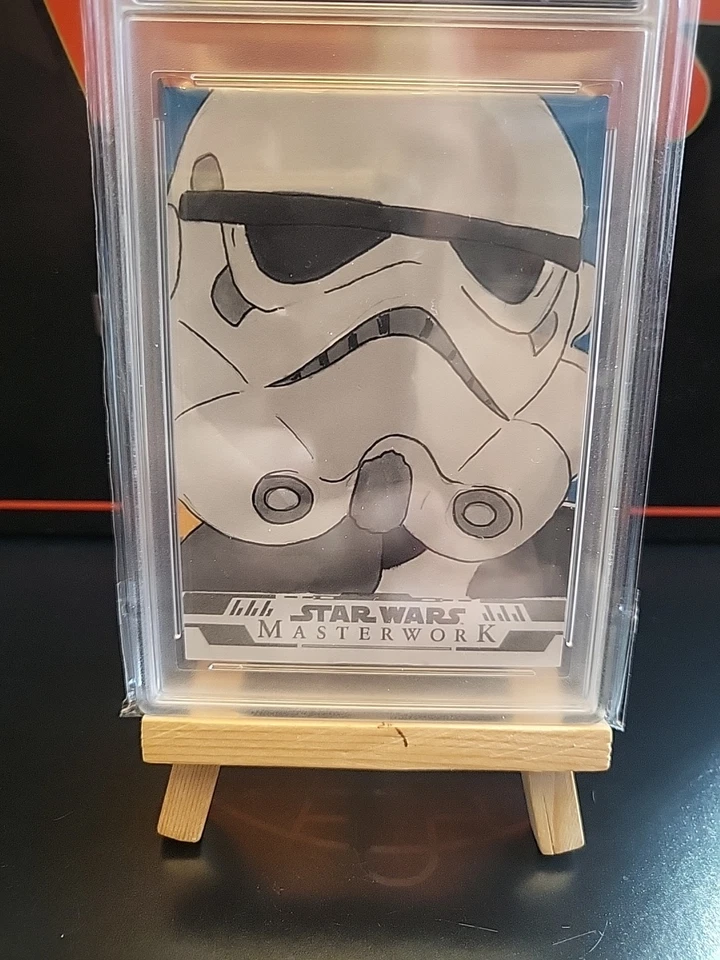 2024 Topps Star Wars Masterwork 1/1 Sketch Card Storm Trooper  MGC Graded - Image 2 of 4