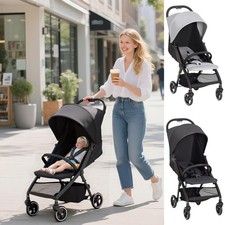 Passeggino Pieghevole con Baldacchino, Passeggino da Viaggio Compatto