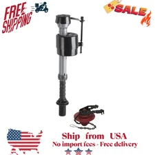 Fluidmaster Universal Toilet Fill Valve & 2 in. Flapper Repair Kit Easy Install
