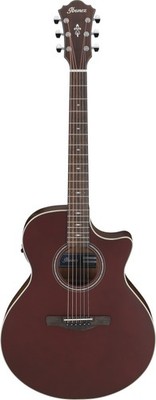 Ibanez AE 6-String In Burgundy Flat