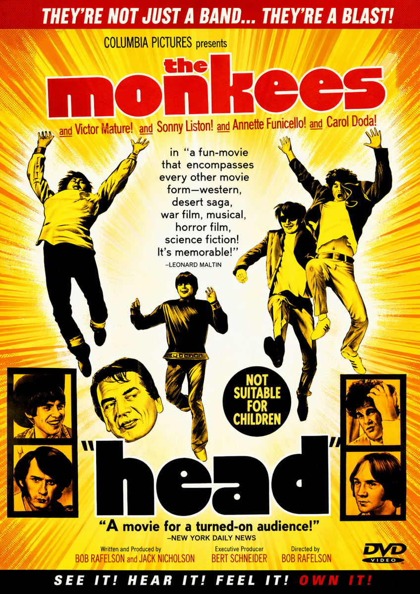 HEAD (1968) The Monkees - Public Domain DVD NO CASE 81227446024