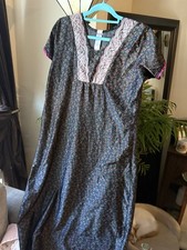 Vintage Juliet Nightgown Size 10 Floral Lace Trim Maxi GrannyPrairie Cottagecore
