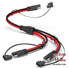 10AWG SAE Y Splitter Cable SAE Quick Disconnect 10AWG Y Splitter Cable